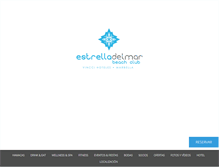 Tablet Screenshot of beachclubestrelladelmar.com